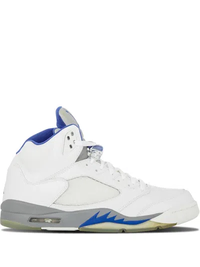 Jordan Air  5 Retro Sneakers In White