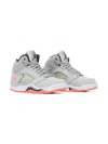 Jordan Air  5 Retro "wolf Grey/hot Lava" In Gray