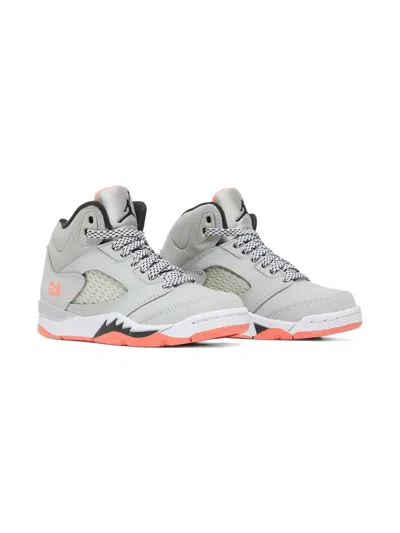 Jordan Air  5 Retro "wolf Grey/hot Lava" In Gray