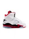 Jordan Air  5 "white/fire Red" Sneakers In Multi