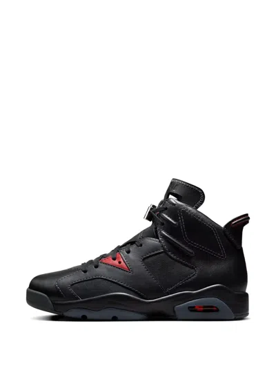 Jordan Air  6 Perforated Sneakers In Black