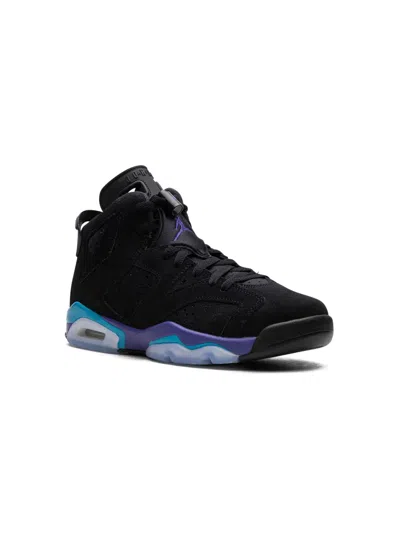 Jordan Kids' Air  6 Retro "aqua" Sneakers In Black