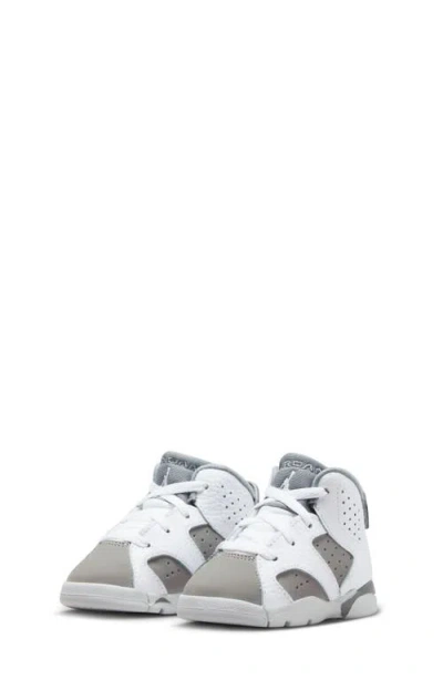 Jordan Kids' Air  6 Retro High Top Sneaker In White/medium Grey/cool Grey