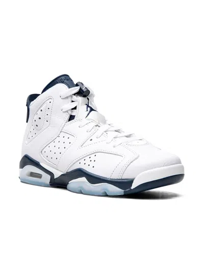 Jordan Kids' Air  6 Retro Sneakers In White