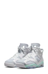 Jordan Air  6 Retro Pearl High Top Sneaker In White/mint Foam/barely Green
