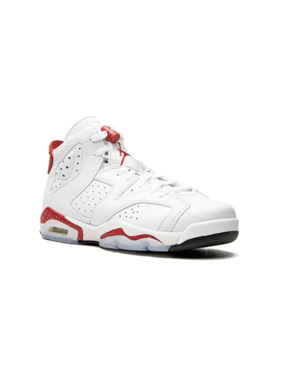 Jordan Kids' Air  6 Retro High-top Sneakers In White