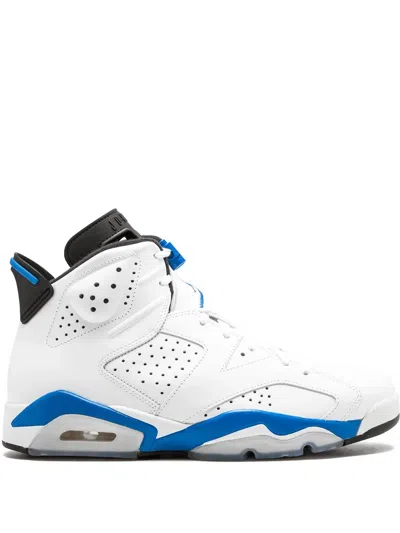 Jordan Air  6 Retro Sport Blue In White/sport Blue-black