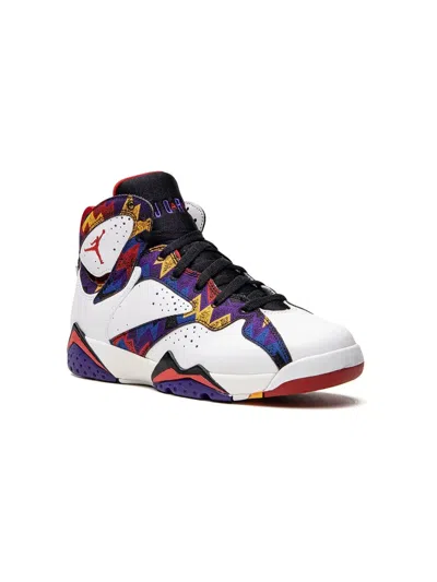 Jordan Kids' Air  7 Retro Bg "white/university Red/black/bright Concord" Sneakers