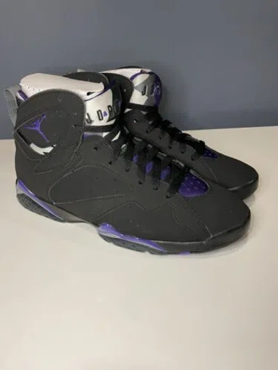 Pre-owned Jordan Air  7 Retro "ray Allen" Black-purple 304775-053 Mens Size 8.5 B-grade
