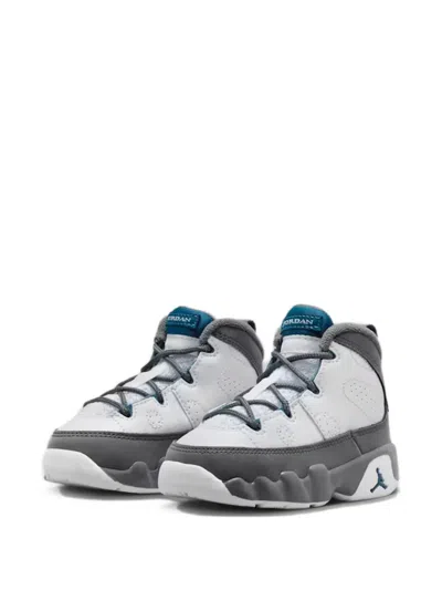 Jordan Babies' Air  9 Retro Perforated High-top Sneakers In White