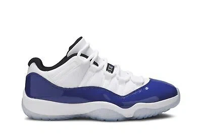 Pre-owned Jordan Air  Air  11 Retro Low 'concord Sketch' Ah7860-100 Women's Shoes In White/black/concord