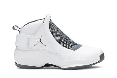 Pre-owned Jordan Air  Air  19 Retro 'flint' 2019 Aq9213-100 Men's Shoes In White/chrome/flint Grey