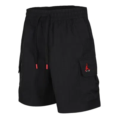 Jordan Air  Brooklyn Woven Cargo Shorts 'black University Red'