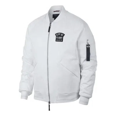Jordan Air  City Of Flight Ma-1 Jacket White
