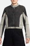 Jordan Women's Air  Jacket In Black/flat Pewter/iron Grey