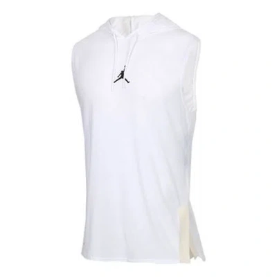 Jordan Air  Dri-fit 23 Alpha Quick Dry Training Hooded Sleeveless Vest White