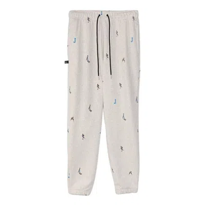 Jordan Air  Essential Print Sweatpants 'oatmeal Heather' In Neutral