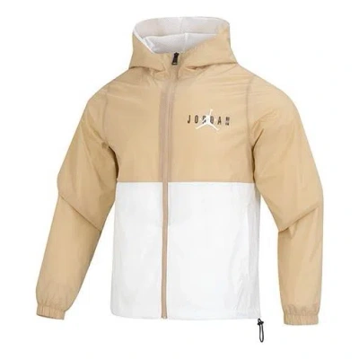 Jordan Air  Essential Windbreaker Jacket 'yellow White' In Neutral
