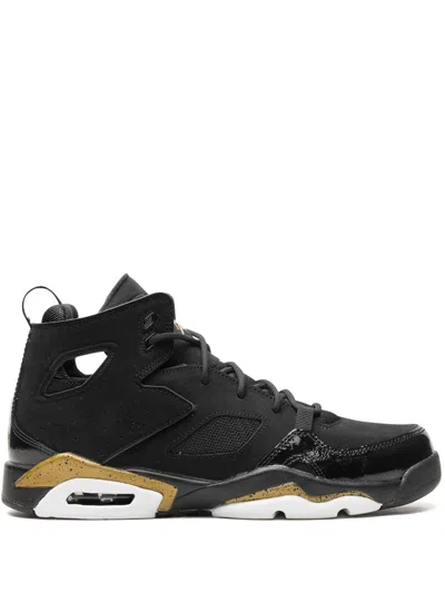 Jordan Kids' Air  Flight Club '91 "black/metallic Gold" Sneakers