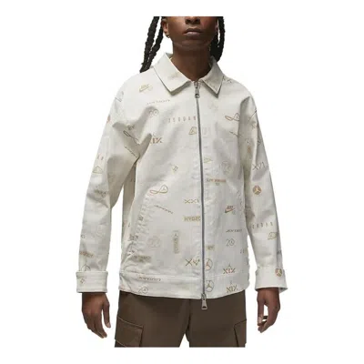 Jordan Air  Flight Heritage Jacket 'phantom' In Neutral