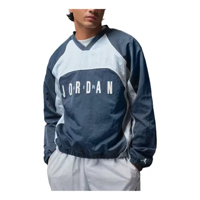 Jordan Men's  Flight Long-sleeve Warm-up Top In Blue