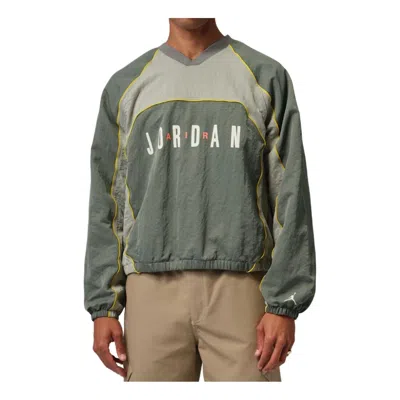 Jordan Men's  Flight Long-sleeve Warm-up Top In Green