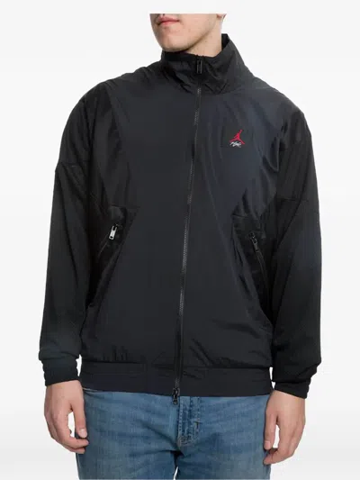 Jordan Air  Flight Warm-up Jacket In Black
