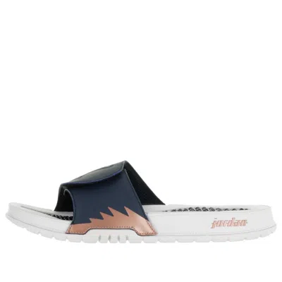 Jordan Air  Hydro 5 Retro Slide 'obsidian Metallic Red Bronze' In Multi