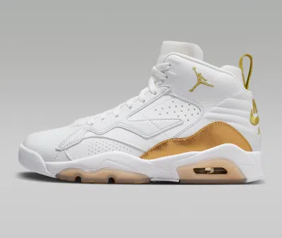 Pre-owned Jordan Air  Jumpman Mvp?nib Women's Casual Shoes White/metallic Gold