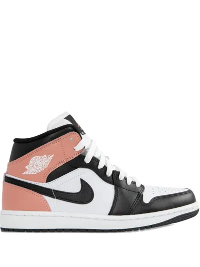 Jordan Air  Leather Sneakers In White