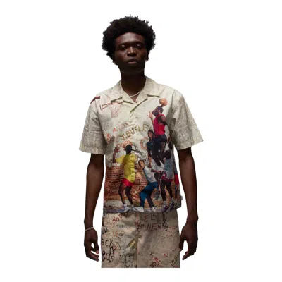 Jordan Air  Men's Camp Shirt In White