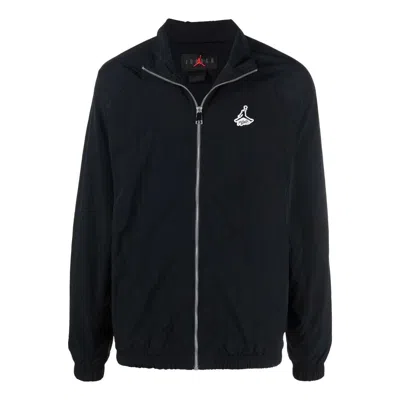 Jordan Air  Metallic Zipper Sports Jacket Men's Black