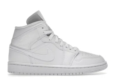 Pre-owned Jordan Air  Mid Triple (2022) (women's) Sneakers In White