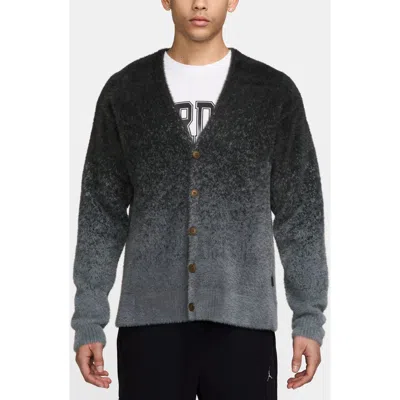 Jordan Men's Air  Cardigan In Dark Smoke Grey