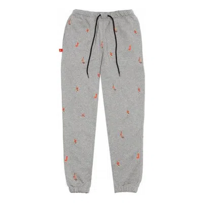 Jordan Air  Printed Sweatpants 'grey' In Gray