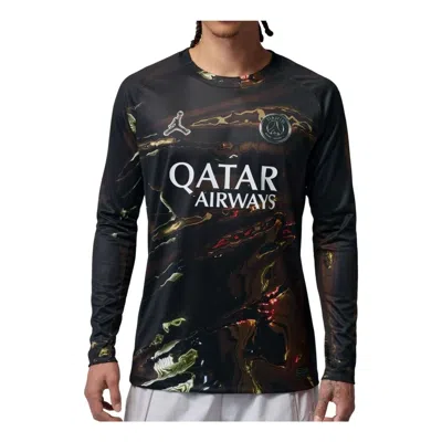 Jordan Night Edition Paris Saint-germain T-shirt In Black
