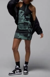 Jordan Air  Rib Body-con Dress In Gray