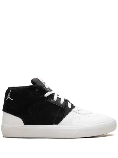 Jordan Air  Series Mid "black/white/university Red" Sneakers In 黑色