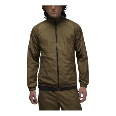 Jordan Air  Solid Color Pattern Printing Casual Jacket Men's Brown