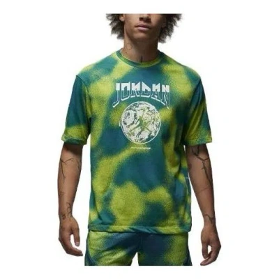 Jordan Air  Sport Graphic T-shirt 'mardi Gras Pine Green' In Multi
