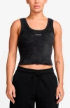 Jordan Air  Sweater Tank In Black