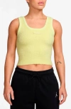 Jordan Air  Sweater Tank In Yellow