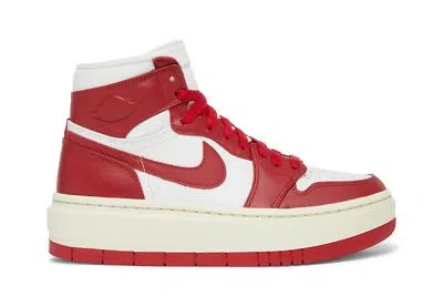 Pre-owned Jordan Air  Wmns Air  1 Elevate High 'varsity Red' Dn3253-116 In White