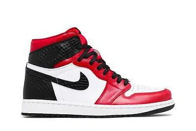 Pre-owned Jordan Air  Wmns Air  1 Retro High Og 'satin Red' Cd0461-601 In University Red/white/black