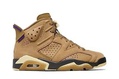 Pre-owned Jordan Air  Air  6 Retro Gore-tex 'brown Kelp' Fd1643-300 Women's Shoes In Brown Kelp/team Gold/shadow Brown/court Purple