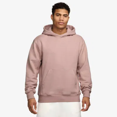 Jordan Air  Wordmark Fleece Pullover Hoodie In Pink