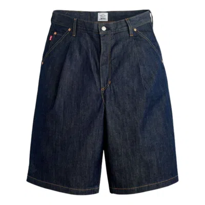 Jordan Air  X Levi's Baggy Denim Shorts 'rinsed Indigo' In Blue