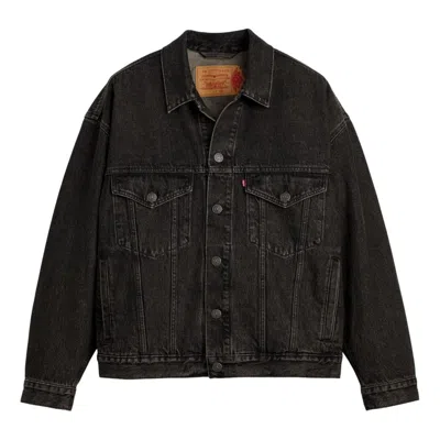 Jordan Air  X Levi's Type Iii Denim Trucker Jacket 'black Wash'