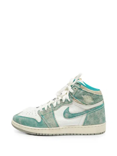 Pre-owned Jordan Air S 1 Retro High Og Sneakers In Green