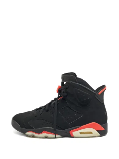 Pre-owned Jordan Air S Leather High-top Sneakers In Black